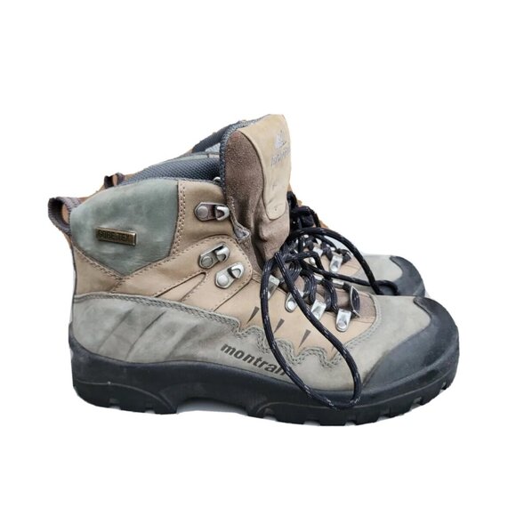 Montrail Gentorx1181 Core-Tex Lace Up Tan Suede& Leather Shoe Sz 8 Hiking Boots - Picture 1 of 12